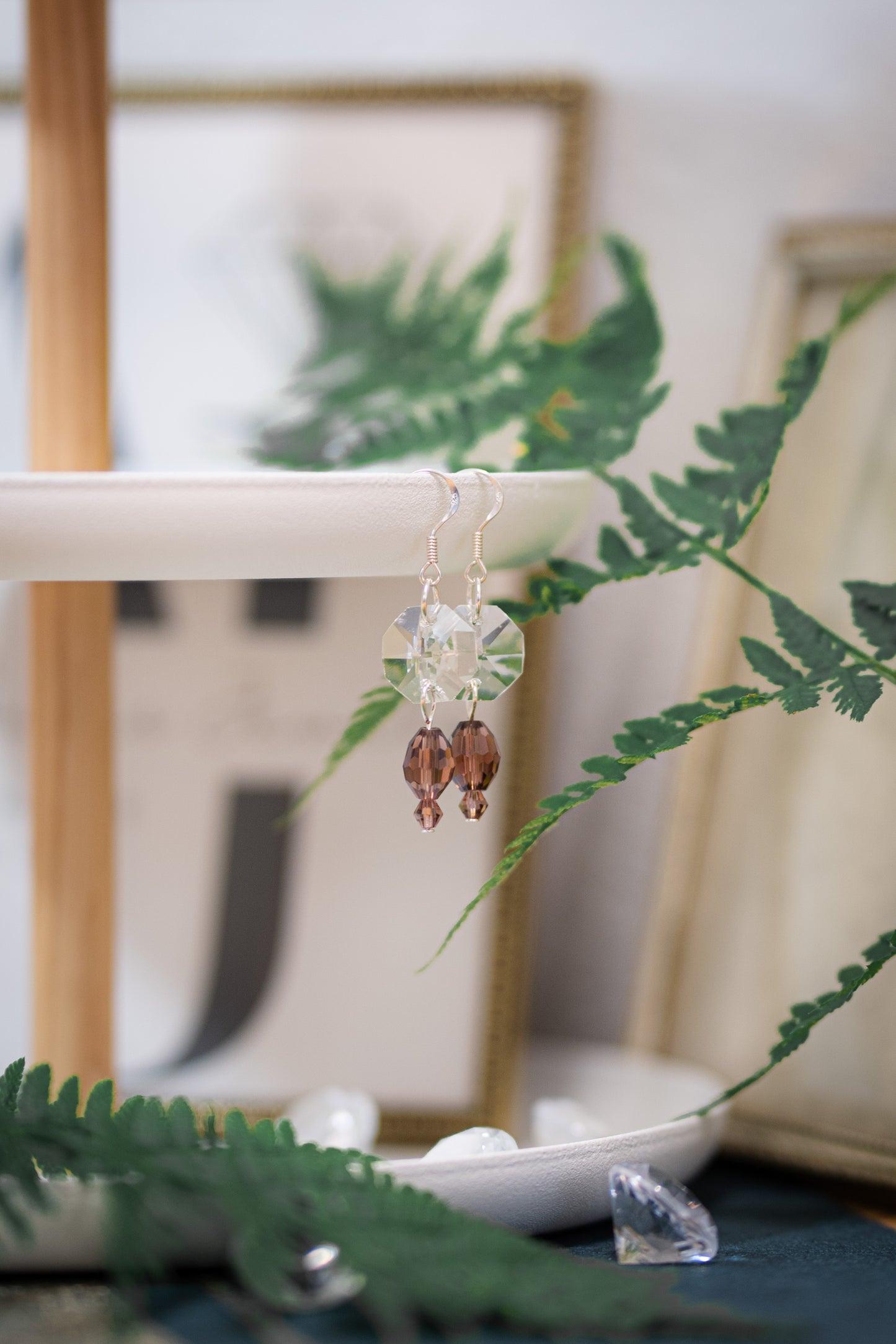 Lilac - Upcycled Sterling Silver Earrings