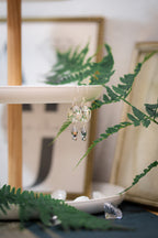 Artic Begonia - Upcycled Sterling Silver Earrings