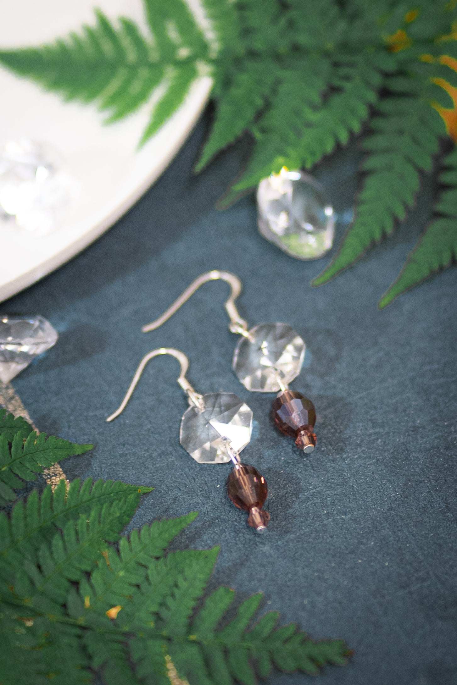 Lilac - Upcycled Sterling Silver Earrings