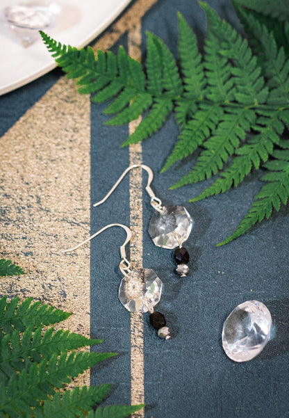 Blackberry - Upcycled Sterling Silver Earrings